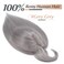 Benehair 100% Remy Human Hair Toppers for Women with Bangs 150% Density Hand Made Silk Base Clip in Hair Pieces for Women with Slight Hair Loss Thinning Hair Cover Gray Hair -8 Inch Grey