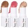 KIMUSE Multi Stick Trio Face Makeup, Cream Blush Stick for Cheeks &amp; Lips, Contour Stick &amp; Highlighter Makeup Sticks for All Skin