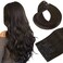 HOTBANANA Human Hair Clip in Hair Extensions, Dark Brown 120g Clip in Hair Extensions Real Human Hair Straight Remy Hair Clip in Hair Extensions 20 Inch 7pcs