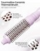 Bestauty 1.25/1.5/1.75" Curling Brush, 3 in 1 Interchangeable Heating Iron Barrels, 30s Quick Heating Curling Brush, 5 temperatures 290&deg;F-450&deg;F Thermal Round Brush for All Type Hair