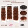 NAYOO Clip in Curly Hair Extensions 4PCS Long Wavy Synthetic Thick Hairpieces with Fiber Double Weft for Women Hair Full Head (20 Inch, Auburn)