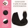 GOO GOO Tape in Hair Extensions Human Hair, 1B Natural black, 18inch 100g 40pcs, Thick Ends Straight Seamless Tape in, Invisible Tape in Hair Extensions Human Hair