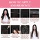 GOO GOO Tape in Hair Extensions Human Hair, 1B Natural black, 18inch 100g 40pcs, Thick Ends Straight Seamless Tape in, Invisible Tape in Hair Extensions Human Hair