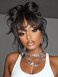 UNICE Pre Everything Curtain Bangs Wig Loose Wave 7x5 Lace Bye Bye Knots Glueless Wigs Human Hair Pre Plucked Pre Cut Bleached Knots Ready to Wear Wig Natural Black Color 180% Density 20 inches