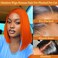 Ginger Bob Lace Front Wigs Human Hair 180% Density Glueless Wigs Human Hair Pre Plucked Pre Cut 4x4 HD Lace Front Wigs Human Hair for Black Women 12 inch