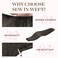 GOO GOO Sew in Hair Extensions Real Human Hair, Weft Hair Extensions Human Hair, 1C Mocha Brown 24inch 120g, Weft Bundles Straight Silky Remy Hair