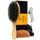 Belula Boar Bristle Hair Brush Set for Men - Soft Mens Hair Brush for Thin, Normal &amp; Short Hair - Includes Wooden Comb, 2 Palm Brushes &amp; Travel Bag - Best Hair Brushes for Men!