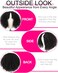 Vshow Curly V Part Wig Human Hair Upgrade U Part Wigs Human Hair Wigs for Women Glueless V Shape Wigs Afro Curly Wigs No Leave Out 180% Density Natural Color 18Inch