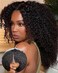 Vshow Curly V Part Wig Human Hair Upgrade U Part Wigs Human Hair Wigs for Women Glueless V Shape Wigs Afro Curly Wigs No Leave Out 180% Density Natural Color 18Inch