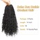 8 Packs Goddess Box Braids Crochet Hair-14 Inch Crochet Box Braids Pre-looped Boho Crochet Braids Hair Synthetic Braiding Hair Extensions Crochet Hair for Black Women(1B)