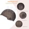 Short Wavy Wig with Bangs for Women,Ombre Blonde Shoulder Length Bob Curly Wig Natural Looking Brown to Blonde Synthetic Hair with Light Brown Roots for Daily Party Use