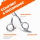 Sirabe HIGH-END Professional Hair Scissors Shears, Ultra Sharp Blades for Precise Cutting, Hair Cutting Scissors Barber Shears Haircut Scissors, Made of 440C Stainless Steel for Salon Hairdressing