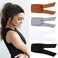 4 Pieces Adjustable Knotted Headbands for Women Elastic Fashionable Sports Hairbands Head Scarf Stretchy Wide Headbands Non Slip Workout Yoga Sport Headbands for Women