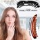 RC ROCHE ORNAMENT 2 Pcs Womens Premium Hair Plastic Banana Classic Clincher Strong Hold Ponytail Maker Girls Ladies Beauty Accessory Clasp Clip, Banana Large Black and Brown