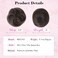 REECHO 2 PCS Mini Claw Clip in Messy &amp; Cat Ears Hair Bun Extensions HB001 Wig Accessory Updo Hairpieces for Women Girls (Pack of 2-3" Straight, Dark Chocolate Brown)
