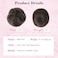 REECHO 2 PCS Mini Claw Clip in Messy &amp; Cat Ears Hair Bun Extensions HB001 Wig Accessory Updo Hairpieces for Women Girls (Pack of 2-3.5" Wavy, Dark Brown)