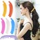 RC ROCHE ORNAMENT 6 Pcs Womens Premium Hair Plastic Banana Classic Clincher Strong Hold Ponytail Maker Girls Ladies Beauty Accessory Clasp Clip, Medium Jelly Candy Multicolor