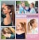 Best ouchless hair ties,100 Pcs Large Brown for Thick Curly Hair Elastic Band Ponytail Holder -Bulk for Women, Girls, Kids, Men - 8MM Thick, No Damage, Soft, Nylon, Stretchy, Cloth, Seamless, Fabric