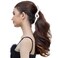 RC ROCHE ORNAMENT 6 Pcs Womens Girls Cute Hair Ribbon Bow Banana Ponytail Holder Maker Non Slip Secure Grip Styling Fashion Accessory Comb Clip Clincher Clasp, Medium Transparent Multicolor