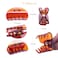 RC ROCHE ORNAMENT 12 Pcs Womens Jaw Claw Flat Clutcher Clamp No Slip Grip Strong Hold Fashion Cute Accessory Salon Styling Fashion Girls Beauty Hair Clip, Small Brown