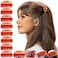 RC ROCHE ORNAMENT 12 Pcs Womens Jaw Claw Flat Clutcher Clamp No Slip Grip Strong Hold Fashion Cute Accessory Salon Styling Fashion Girls Beauty Hair Clip, Small Brown