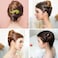 RC ROCHE ORNAMENT 6 Pcs Womens S Shape Anti Slip Firm Grip Comfortable Side Slide Beauty Chic Strong Premium Quality Plastic Lightweight Hair Accessories Clips, Medium Black
