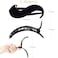 RC ROCHE ORNAMENT 6 Pcs Womens S Shape Anti Slip Firm Grip Comfortable Side Slide Beauty Chic Strong Premium Quality Plastic Lightweight Hair Accessories Clips, Medium Black