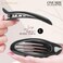 RC ROCHE ORNAMENT 6 Pcs Hair Clip Classic Oval Side Opening Slide Plastic Curve Flat Comb Inner Teeth Clamp Barrette Girls Ladies Beauty Accessory Grip, Large Black