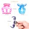 RC ROCHE ORNAMENT Womens Pumpkin Hair Strong Hold Grip Claw Jaw Clips (Medium-Transparent)