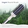 AIMIKE Nano Ionic Tech Ceramic Brush for Blow Drying, Styling and Volume Boost - Natural Wood One-Piece Design, 1.7 Inch/43mm