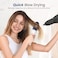 AIMIKE Nano Ionic Tech Ceramic Brush for Blow Drying, Styling and Volume Boost - Natural Wood One-Piece Design, 1.7 Inch/43mm