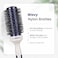 AIMIKE Nano Ionic Tech Ceramic Brush for Blow Drying, Styling and Volume Boost - Natural Wood One-Piece Design, 1.7 Inch/43mm