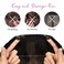 REECHO Invisible Wire Hair Extensions with Thinner Softer Lace Weft Adjustable Size Removable Secure Clips in Wavy Secret Hairpiece for Women 12 Inch (Pack of 1) - Dark Brown