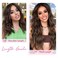 REECHO Invisible Wire Hair Extensions with Thinner Softer Lace Weft Adjustable Size Removable Secure Clips in Wavy Secret Hairpiece for Women 12 Inch (Pack of 1) - Dark Brown