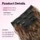 REECHO Clip in Hair Extensions, 4PCS Hair Extensions 14" Short Wavy Hair Extensions Invisible Lace Weft Natural Soft Hairpieces for Women &ndash; Light Brown