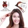 RC ROCHE ORNAMENT 6 Pcs Womens French Concord Curved Hair Clip No Slip Strong Grip Comfortable Hold Girls Ladies Beauty Accessory Pin Teeth Clamp, Large Brown