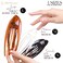 RC ROCHE ORNAMENT 6 Pcs Womens French Concord Curved Hair Clip No Slip Strong Grip Comfortable Hold Girls Ladies Beauty Accessory Pin Teeth Clamp, Large Brown