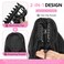 ALXNAN Ponytail Extension,24 Inch Claw Ponytail Hair Extensions for Women，Claw Clip in Long Wavy Synthetic Black Brown Ponytail Extension for Daily Use.