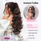 ALXNAN Ponytail Extension,24 Inch Claw Ponytail Hair Extensions for Women，Claw Clip in Long Wavy Synthetic Black Brown Ponytail Extension for Daily Use.