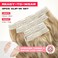 Hair Extensions, 14" Short Clip in Hair Extensions 4PCS Beach Wave Blonde Hair Extensions Natural Soft Synthetic Hairpiece for Women - Golden Blonde with Highlights