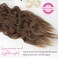 REECHO Clip in Hair Extensions, 4PCS Blonde Hair Extensions 24" Thick Long Beach Waves hair extensions HE003 Invisible Lace Weft Natural Soft Hairpieces for Women &ndash; Medium Brown