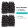 Water Wave Bundles with Lace Closure UDU 12A Wet and Wavy Human Hair Bundles with Closure 100% Unprocessed Human Hair Extensions Short Curly Remy Hair Weft with Free Part Closure 50g/bundle