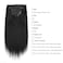 ABH AMAZINGBEAUTY HAIR Real Remy Thick Yaki Straight Clip Ins Black Hair Extensions for African American Relaxed Hair 7 Pieces 120 Gram Per Set, 20 Inch