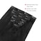 ABH AMAZINGBEAUTY HAIR Real Remy Thick Yaki Straight Clip Ins Black Hair Extensions for African American Relaxed Hair 7 Pieces 120 Gram Per Set, 20 Inch