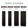 REECHO 18" Straight Long 4 PCS Set Thick Clip in on Hair Extensions Black Brown