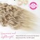 REECHO Clip in Hair Extensions, 4PCS Blonde Hair Extensions 24" Thick Long Beach Waves hair extensions HE003 Invisible Lace Weft Natural Soft Hairpieces for Women &ndash; Dark Blonde with Light Ends