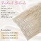 Clip in Hair Extensions, REECHO 5PCS Brown Hair Extensions 24" Thick Long Loose Waves hair extensions HE002 Invisible Lace Weft Natural Soft Hairpieces for Women &ndash; Blonde