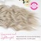 REECHO Clip in Hair Extensions, 4PCS Blonde Hair Extensions 24" Thick Long Beach Waves hair extensions HE003 Invisible Lace Weft Natural Soft Hairpieces for Women &ndash; Ash Blonde with Highlights