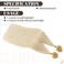 Pre Bonded U Tip Hair Extensions Human Hair 100 Strands Keratin Fushion Nail Tip Human Hair Extensions 100% Real Remy Hair Silky Straight #60 Platinum Blonde 14 Inch 100 Strands/Pack 50g
