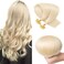 Pre Bonded U Tip Hair Extensions Human Hair 100 Strands Keratin Fushion Nail Tip Human Hair Extensions 100% Real Remy Hair Silky Straight #60 Platinum Blonde 14 Inch 100 Strands/Pack 50g